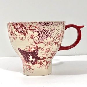 Anthropologie Menagerie Cat Mug